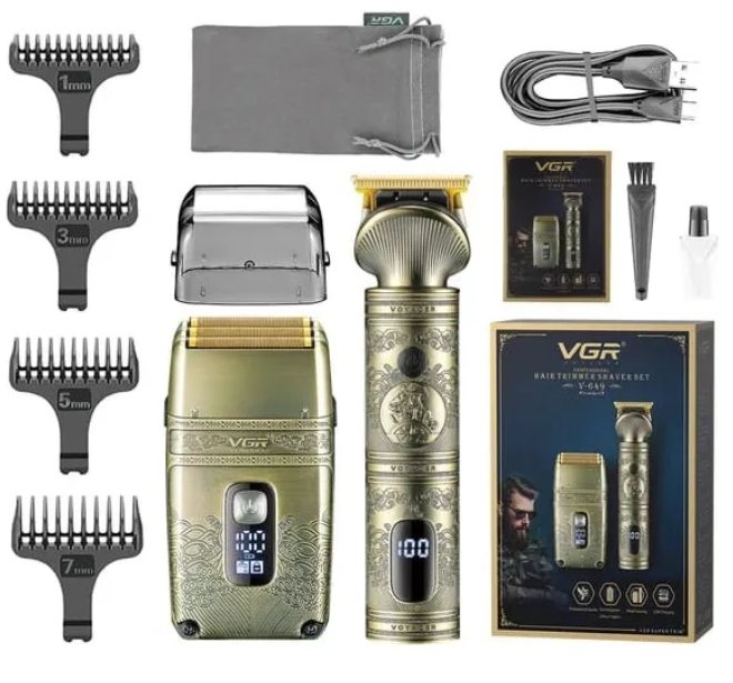 Miniatura 4 de COMBO,KIT PATILLERA Y SHAVER VGR V-649